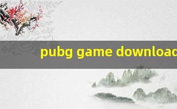 pubg game download apk